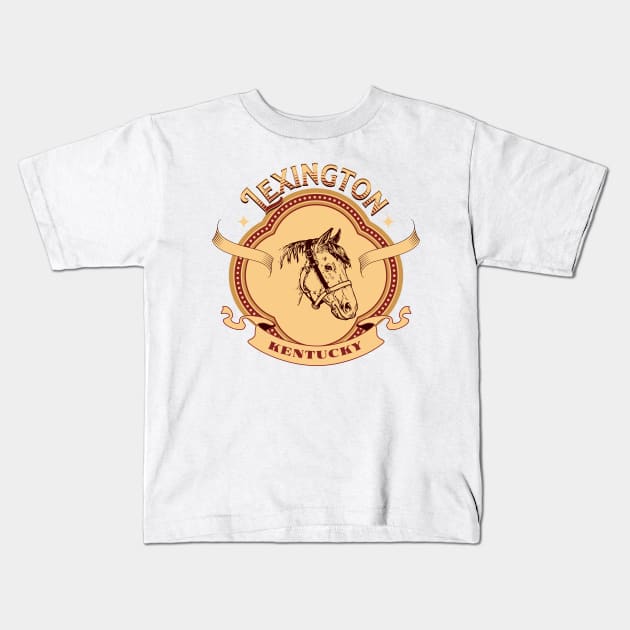 Lexington, Kentucky Kids T-Shirt by KeeganCreations